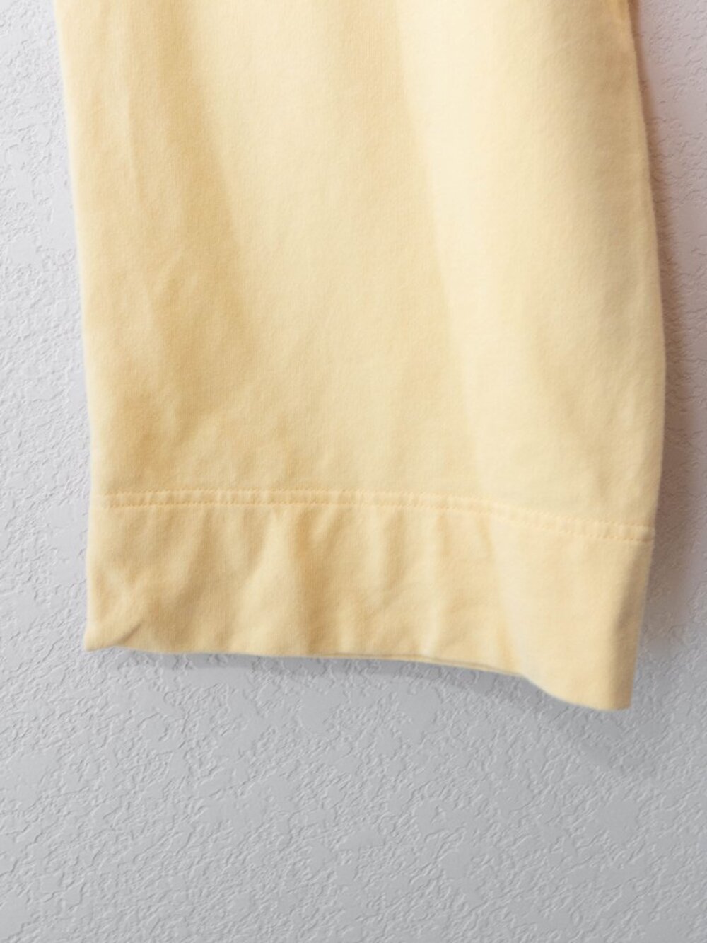 Bold Spirit Womens XL Yellow Cropped Pants Wide Leg White Stripe Casual Lounge - Picture 11 of 12